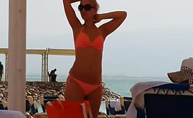 Sexy Milf at the beach
